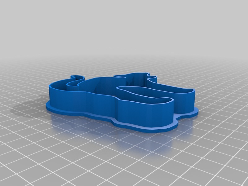 Miniatura 6 do modelo 3D Bat & Cat Cookie Cutter Set