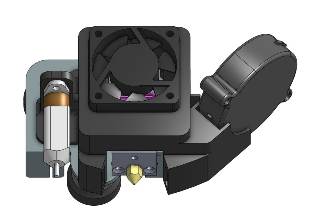 Ender 3 V2 Fan Duct for 5015 Part Cooling Fan with BLTouch Mount by
