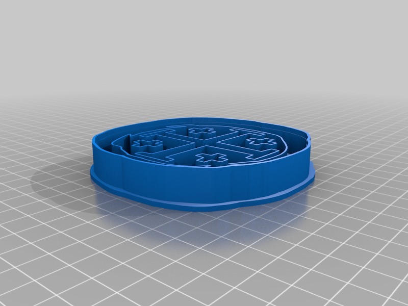 Miniatura 5 do modelo 3D Jerusalem Cross Cookie Cutter