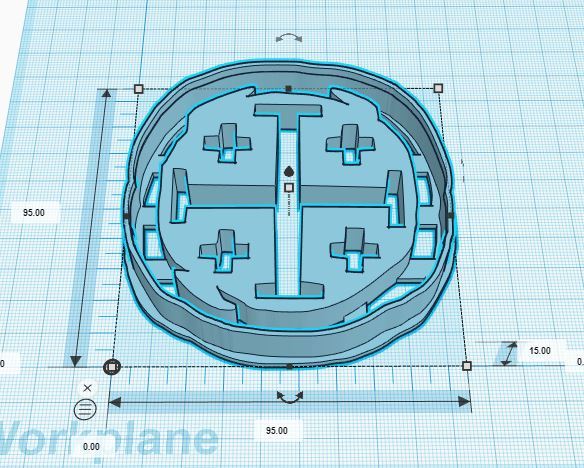 Miniatura 6 do modelo 3D Jerusalem Cross Cookie Cutter