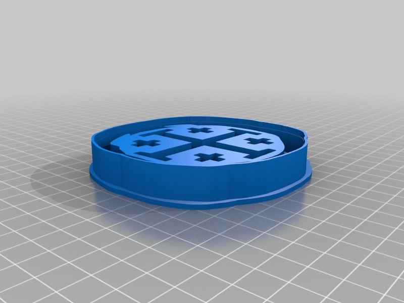 Miniatura 7 do modelo 3D Jerusalem Cross Cookie Cutter