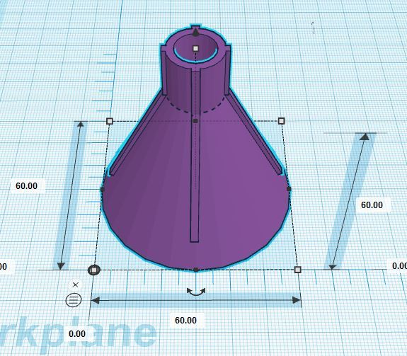 Miniatura 2 do modelo 3D Funnel w/venting