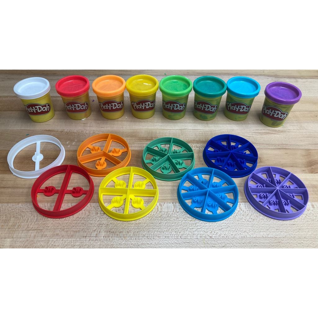 Play Doh Fraction Cutters (STEP/Parametric)