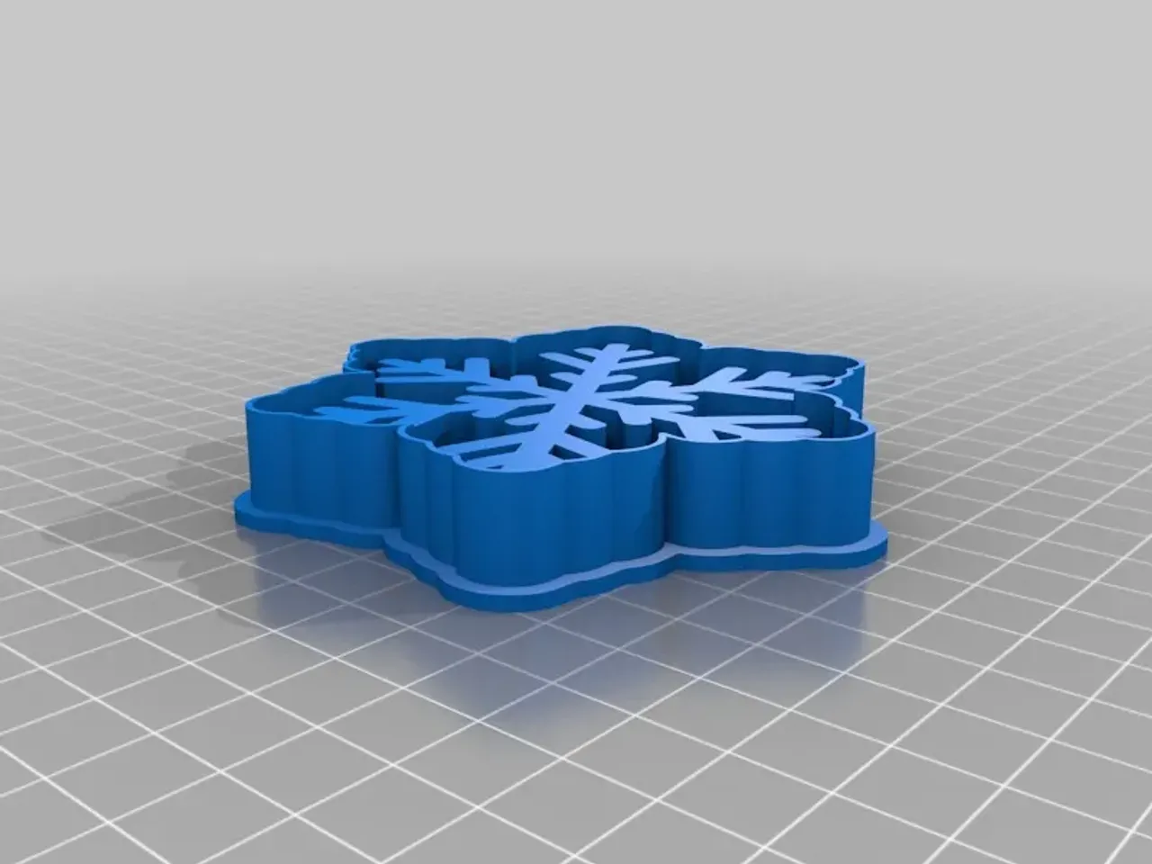 STL file snowflake cookie cutter stamp 3d model - mod3 ❄️・3D print design  to download・Cults