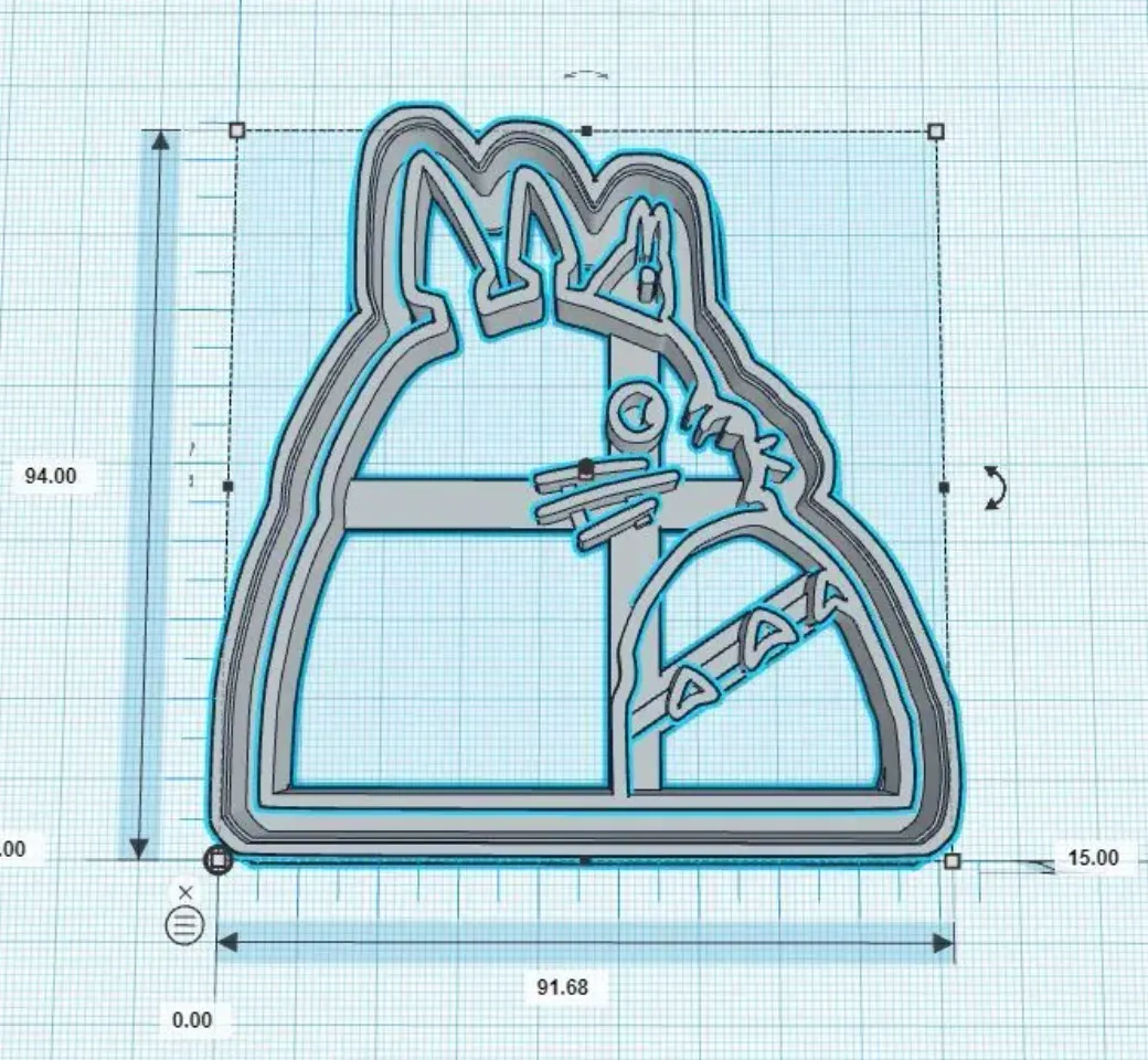 STL file Ghibli x3 cute small cookie cutter 👹・3D printing idea to  download・Cults