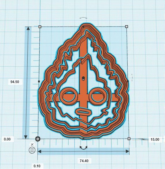 Miniatura 4 do modelo 3D Calcifer Cookie Cutter