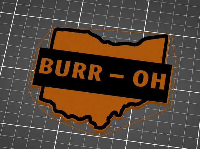 Joe Burrow ( Burr-OH ) w/ OHIO State Outline Bengals QB