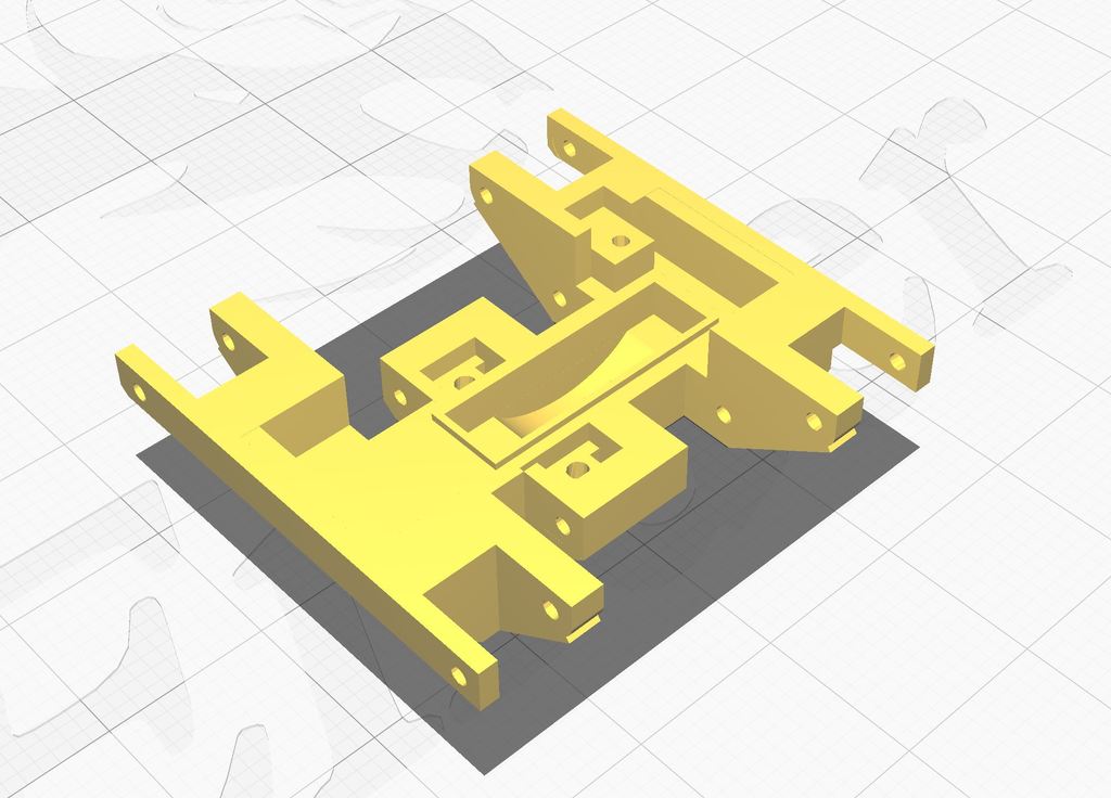 scx24 skid / trans mount