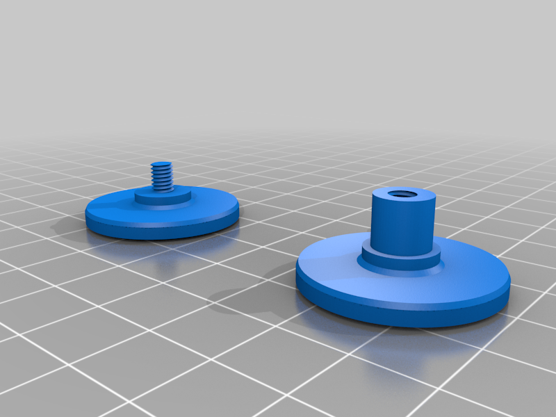 Captured quarter spinner buttons