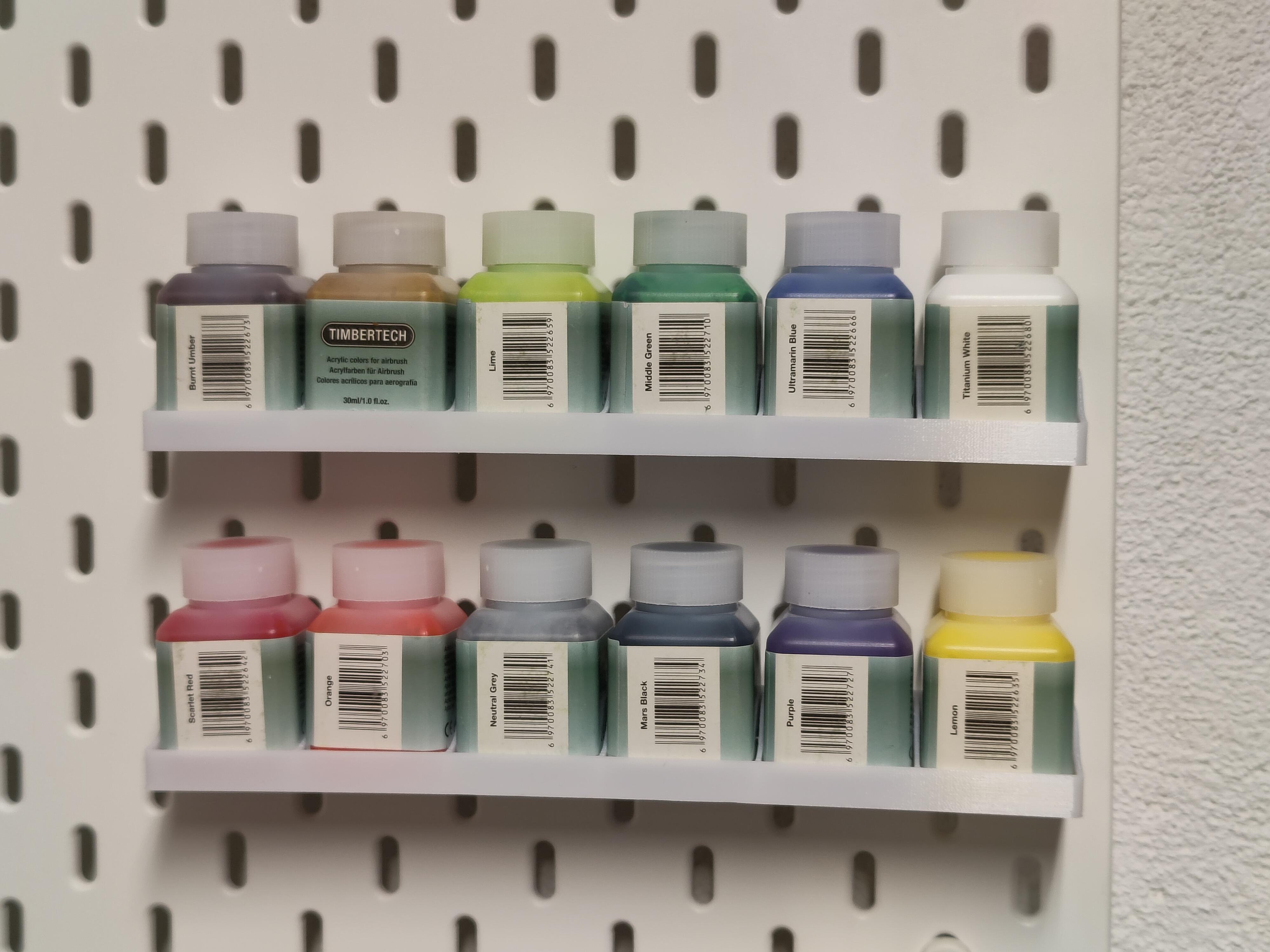 Ikea Skadis Paint Bottle Holder