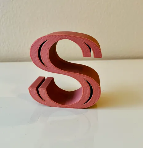 3D Alphabet - Letter S