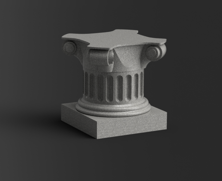 Pedestal 3D model thumbnail