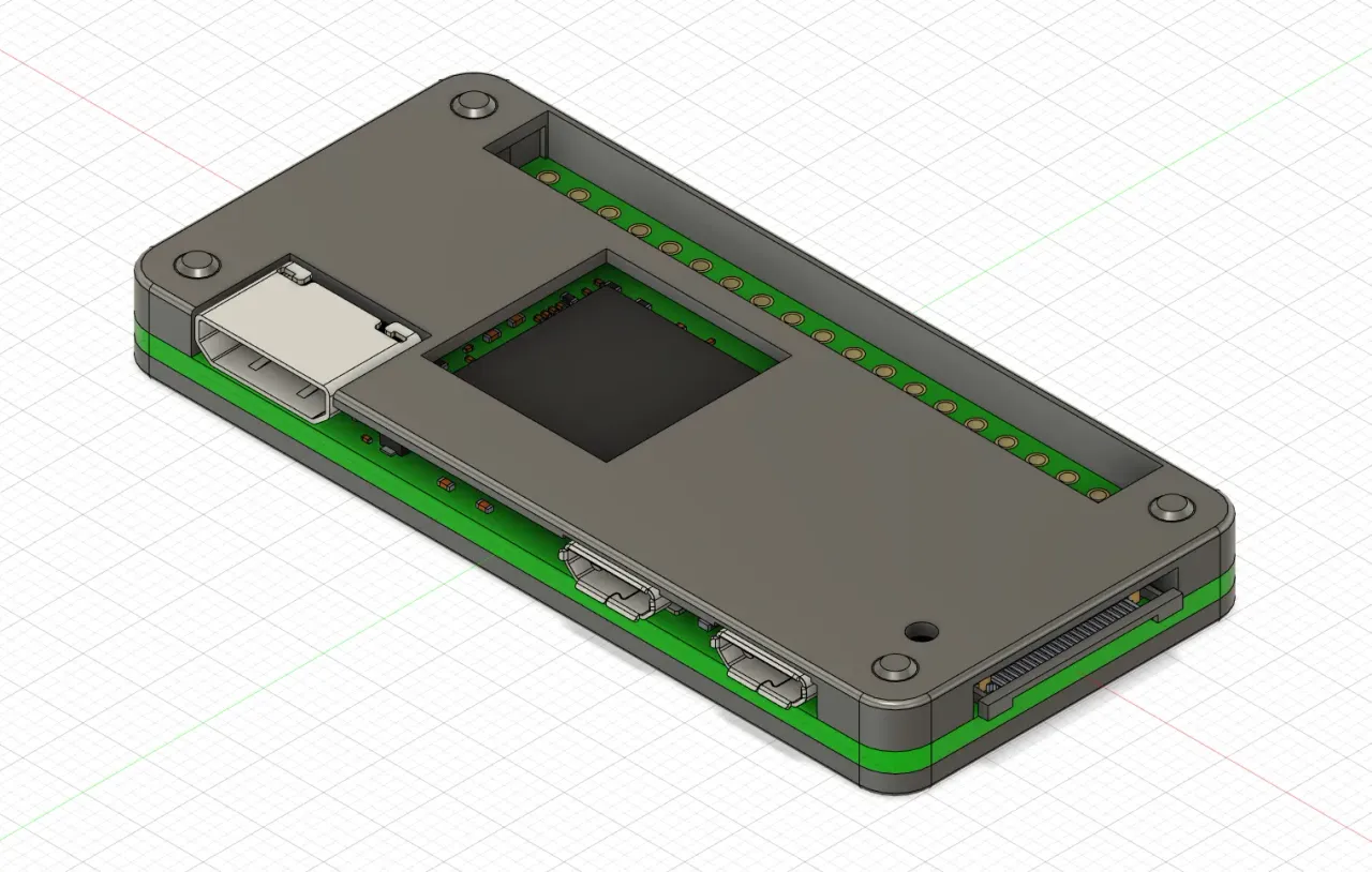 Print-flat-and-fold case for Raspberry Pi Zero 2 W by Kyle, Download free  STL model