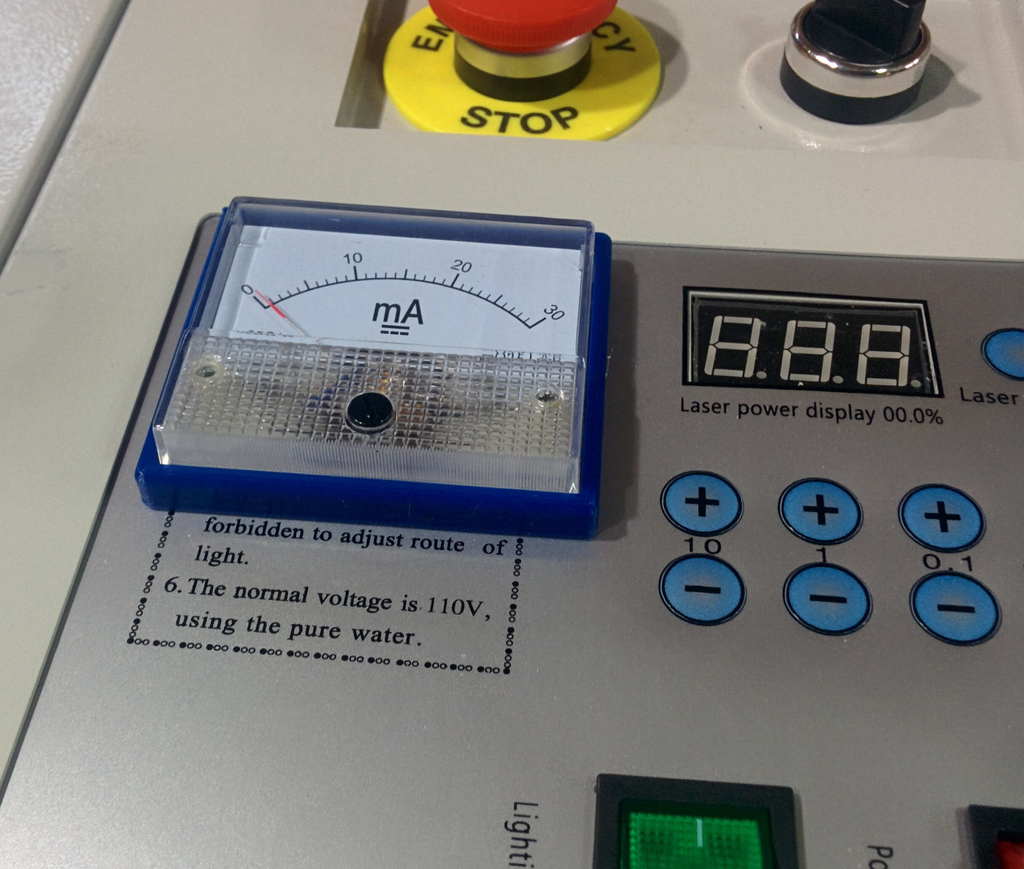 K40 mA meter Bezel