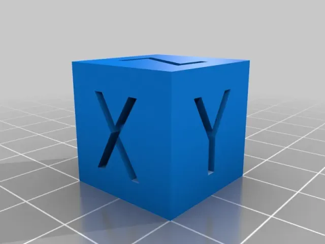 XYZ and O 20mm Cube