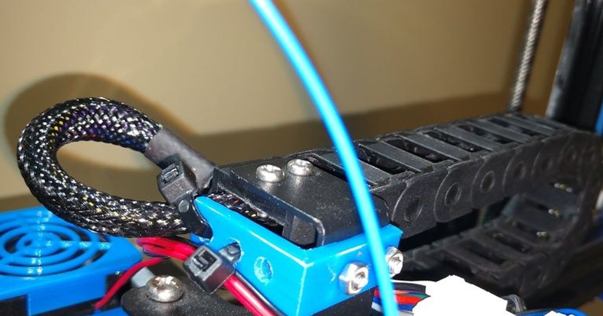 Adimlab Extruder Cable Tie Bracket by jonbourg | Download free STL ...