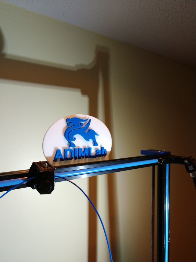 Adimlab Printer Logo Sign by jonbourg | Download free STL model ...