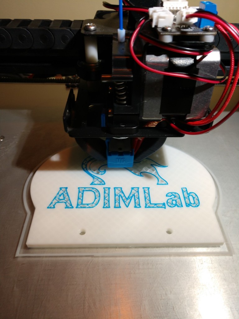 Adimlab Printer Logo Sign by jonbourg | Download free STL model ...