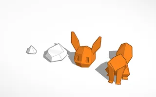 Retro Eevee - Pokémon Artwork by IXPatch, Download free STL model