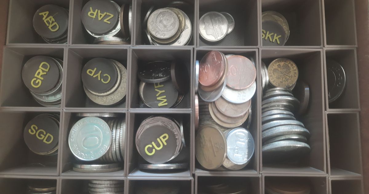 Coins Organizer by 3DPTE Download free STL model