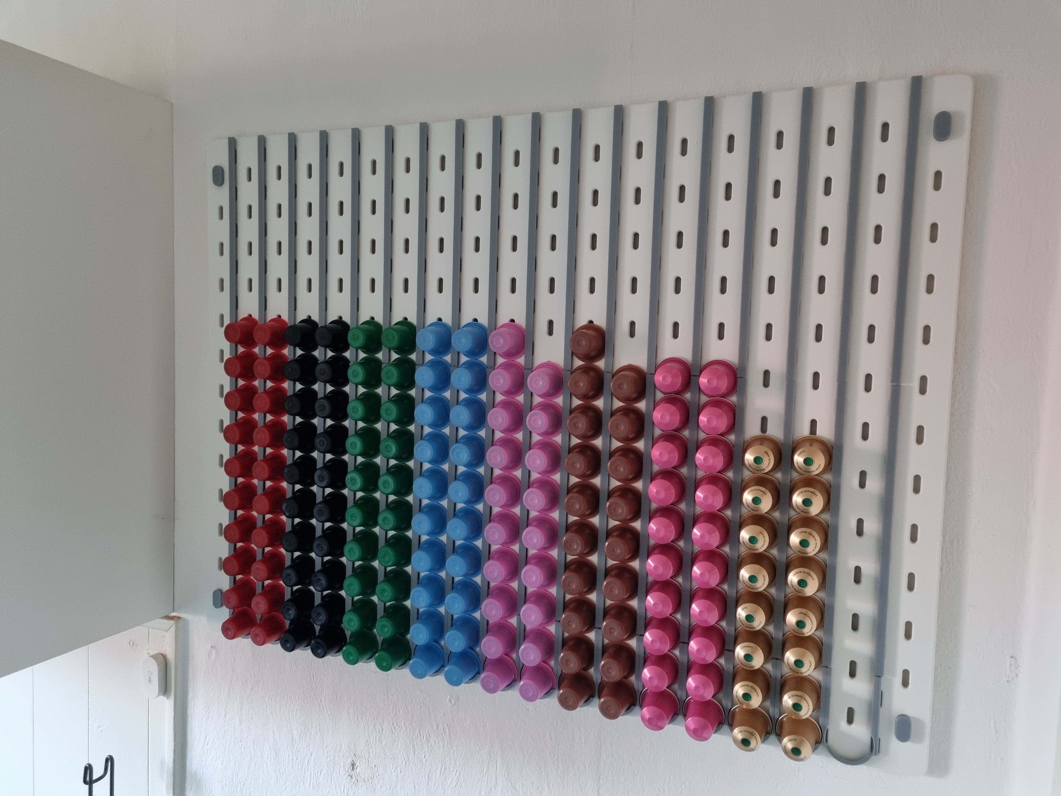 Skadis/Nespresso capsule wall