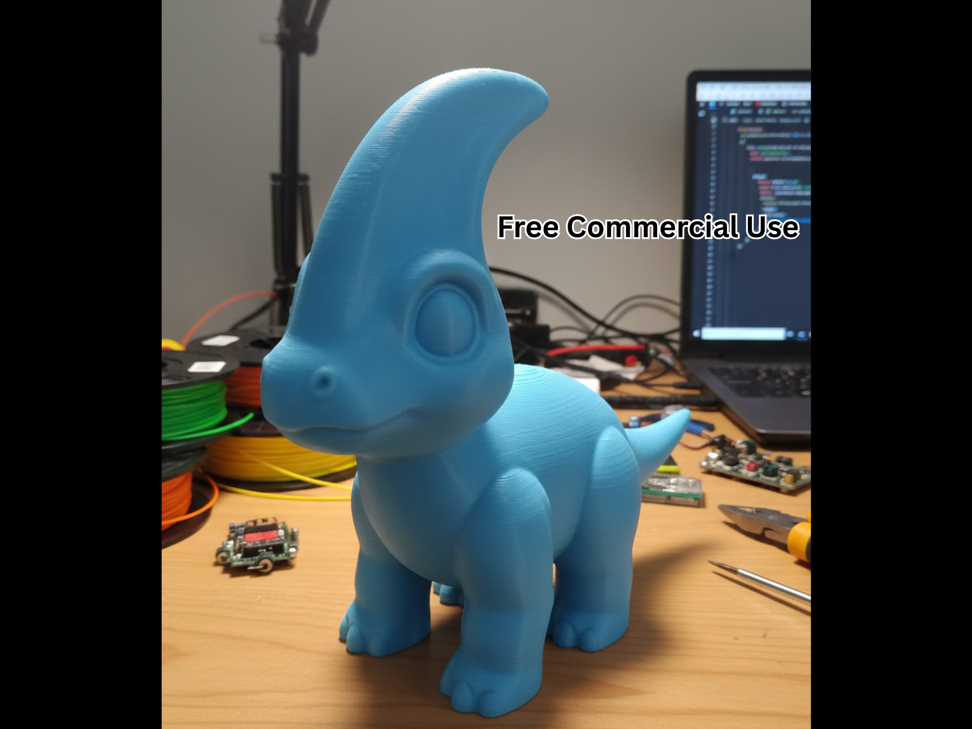 Semi-Realistic Parasaurolophus