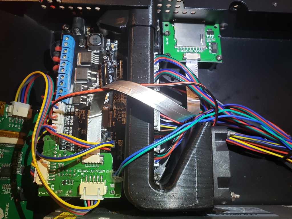 Anycubic i3 Mega (S) Mainboard/Stepper Fan Duct - 50mm and 40mm