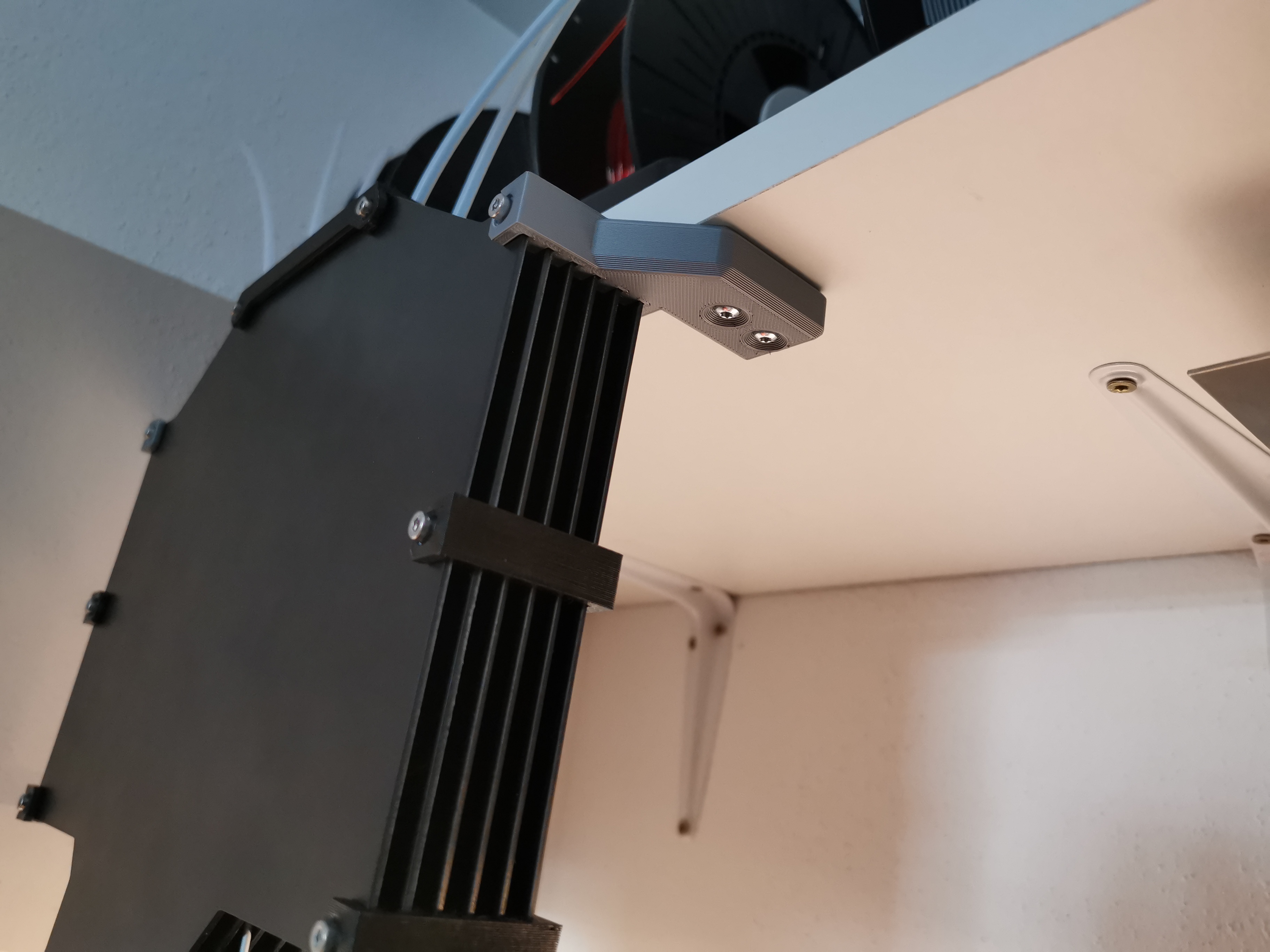 MMU2S buffer mount under shelf