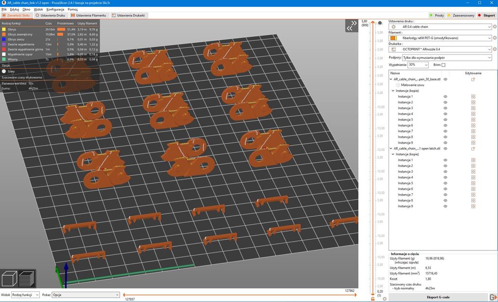 Miniatura 19 do modelo 3D AR cable chain link opened