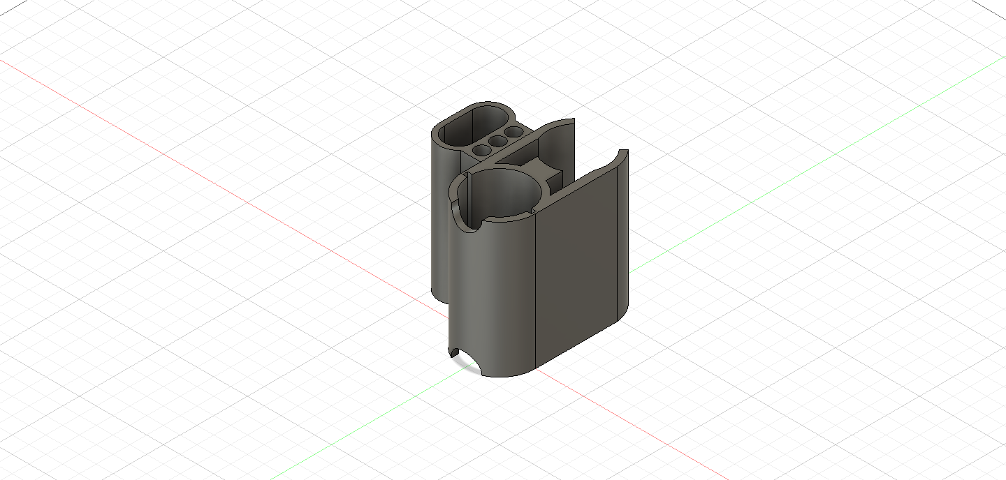 Dyson clip on dual attachment holder