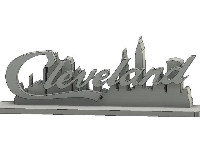Cleveland Logo with City Silouette