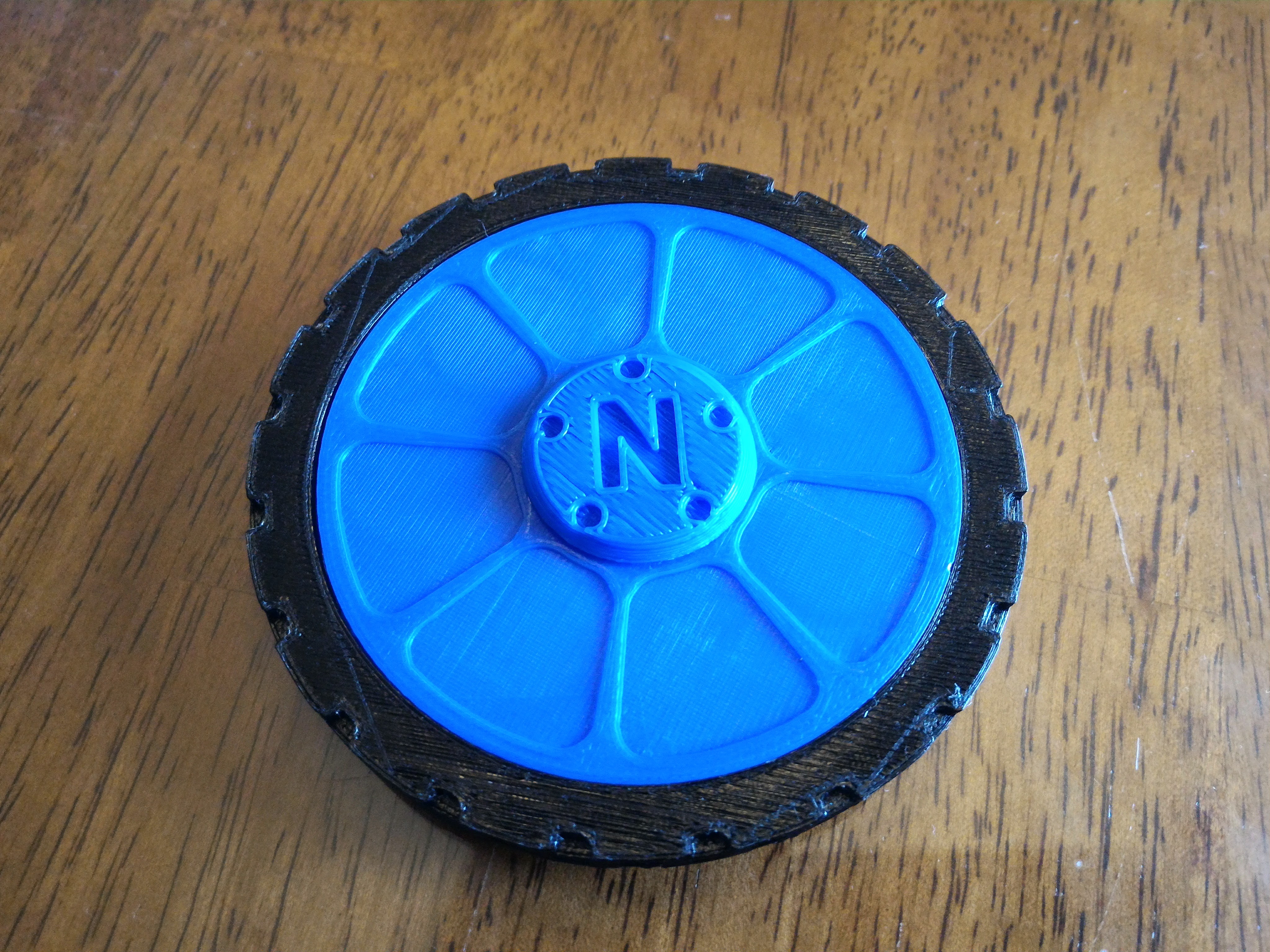 Wheel fidget spinner - complete with tire