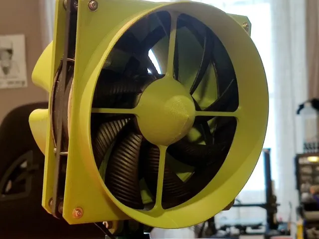 Intake piece for 140mm desk fan