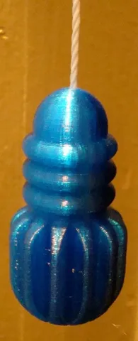 Ornamental lamp pull weight bob pendant