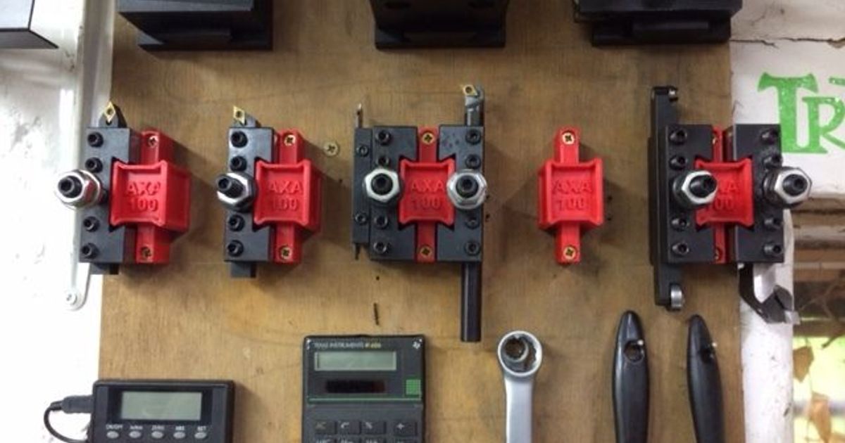 Dual AXA 100 Tool Holder Holder by Ruffle Download free STL model