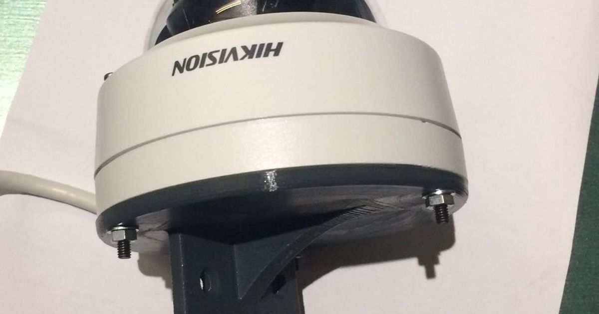 Hikvision Dome Camera mount by Ruffle Download free STL model
