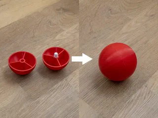 Clean Ball / Sphere (No Supports or Glue Required)