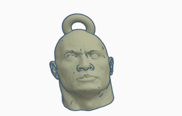The Rock Keychain