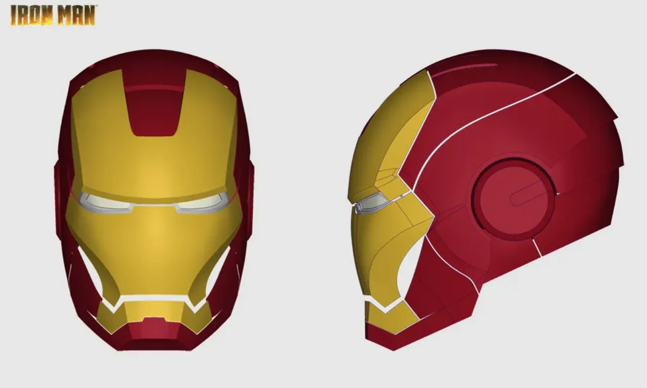iron man front and side and back helmet Iron Man Front Face Cover by Caden S | Download free STL model