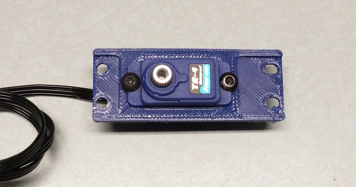 TR4 Micro Servo Adapter Plate by TeamK Download free STL model