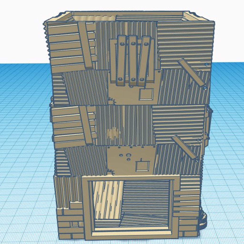 Shanty dice tower/watch tower