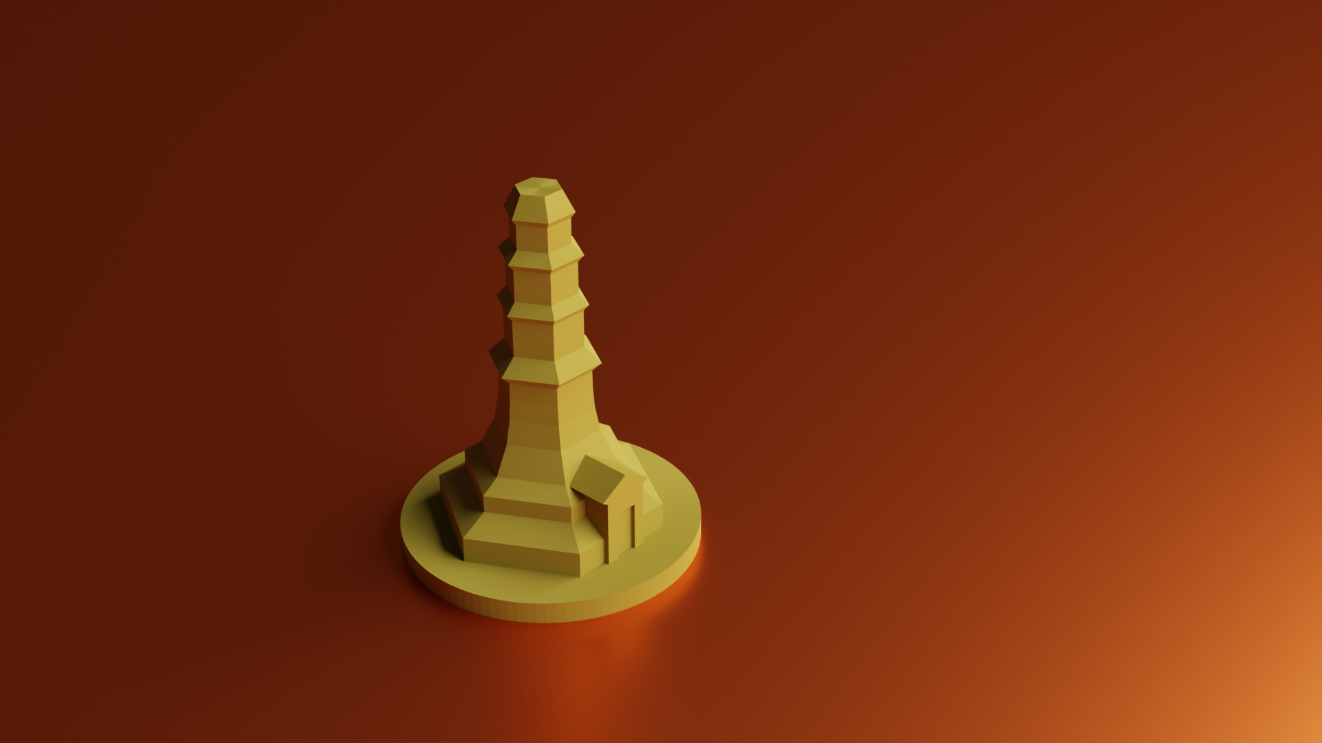 Avatar themed CATAN tokens: Air Nomad Settlement