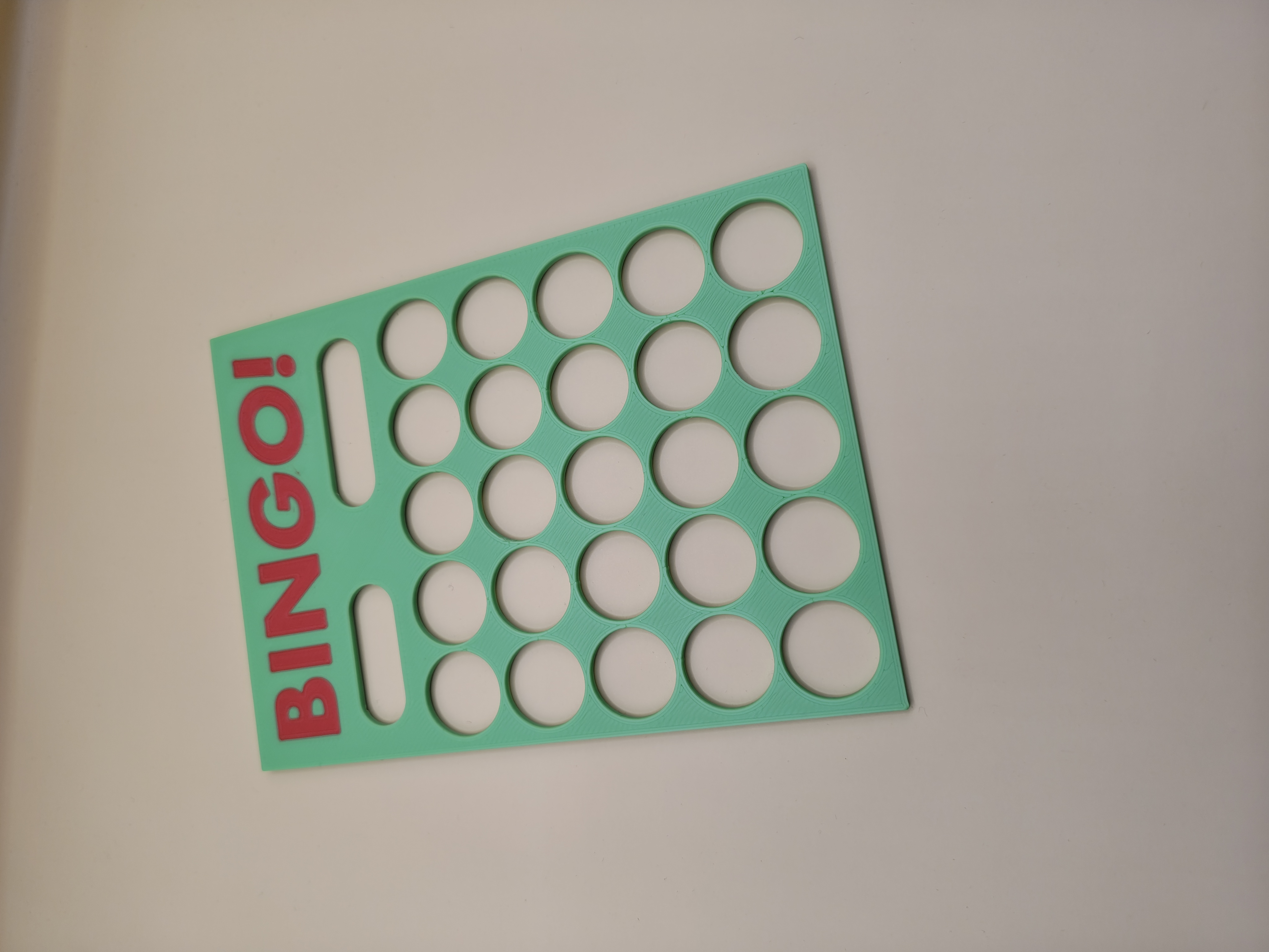BINGO-Schablone A6 für Online-Lose – 5×5 Raster mit Nummernfeldern