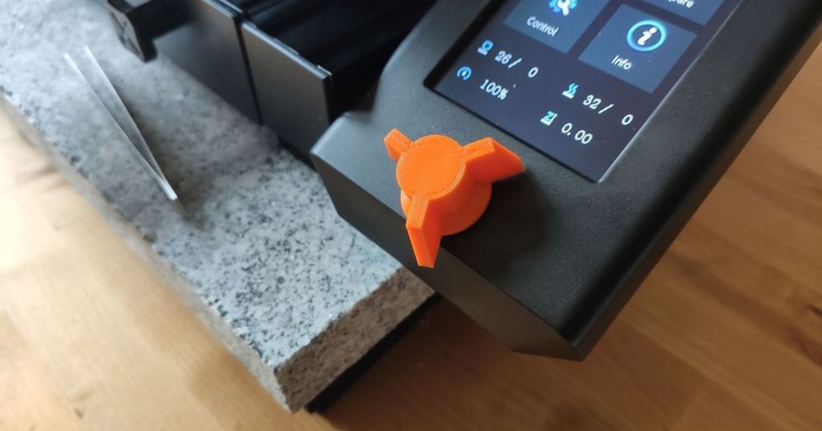 Ender 3 V2 Control Knob by Peter Download free STL model