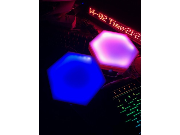 Miniatura 4 do modelo 3D Hex shape for led lights