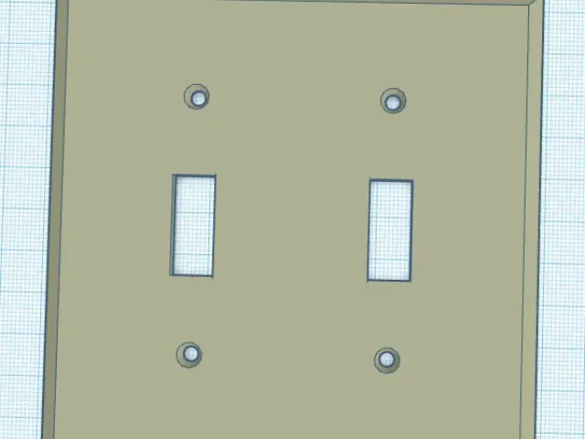dual light switch plate