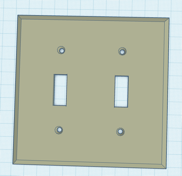 dual light switch plate
