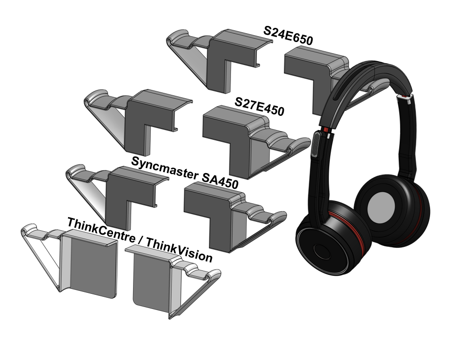 Samsung Monitor Headset Mounting Edges