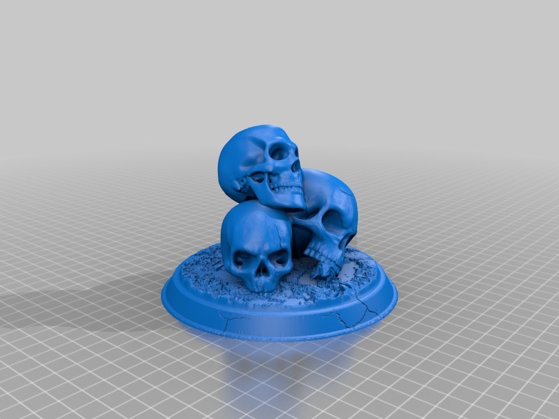 Miniatura 4 do modelo 3D 3 skulls 