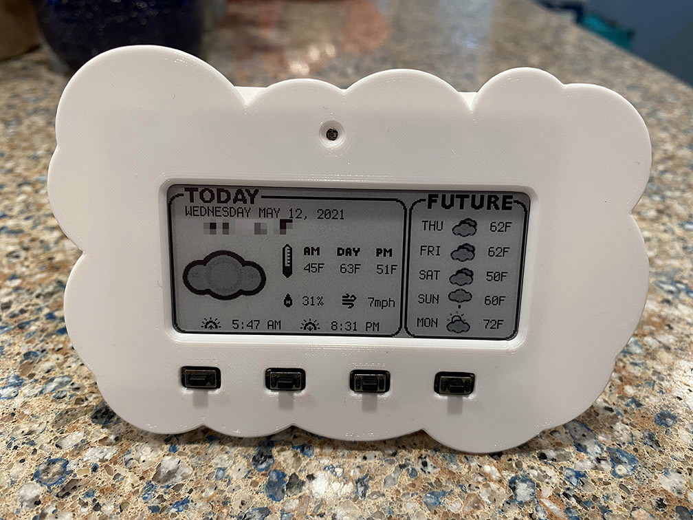 Cloud cover for MagTag